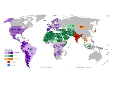 Judaism Christianity Islam Hinduism Buddhism