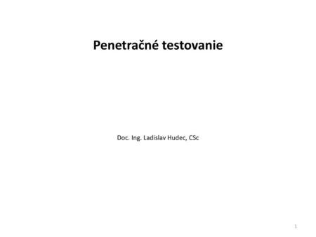 Penetračné testovanie