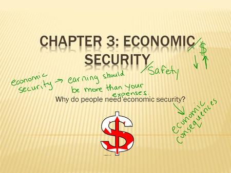 Chapter 3: Economic Security