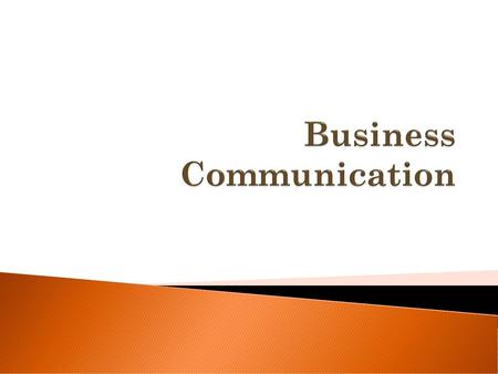 Business Communication