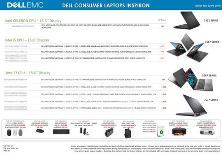 DELL CONSUMER LAPTOPS INSPIRON