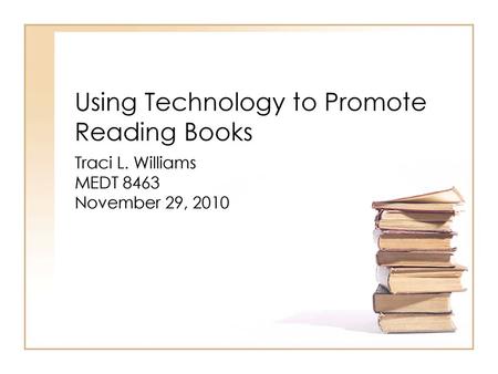 Using Technology to Promote Reading Books