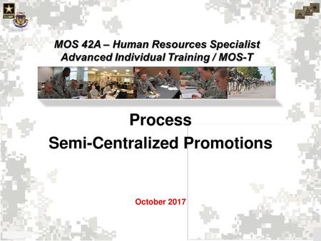 Process Semi-Centralized Promotions