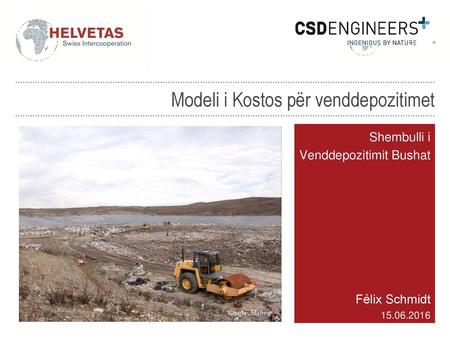 Modeli i Kostos për venddepozitimet