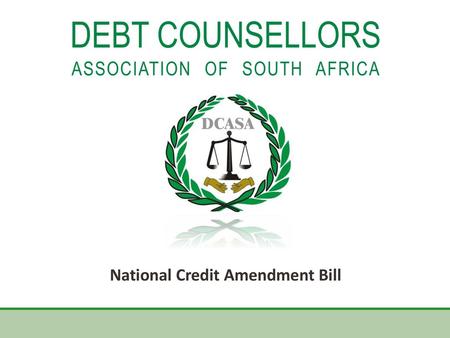 National Credit Amendment Bill