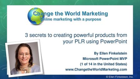 3 secrets to creating powerful products from your PLR using PowerPoint