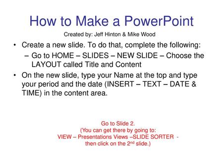 How to Make a PowerPoint