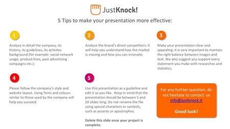 5 Tips to make your presentation more effective: