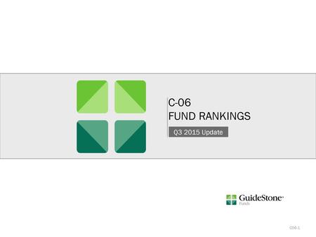 C-06 FUND RANKINGS Q3 2015 Update C06-1.