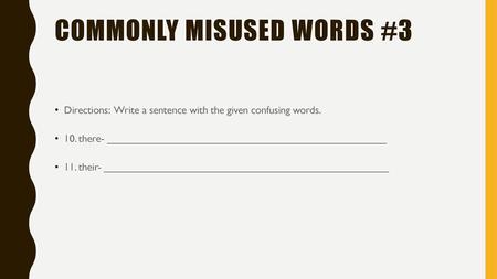 Commonly misused words #3