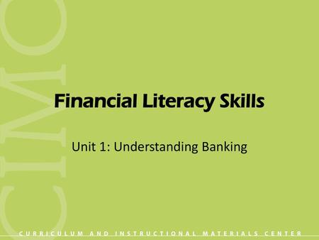 Financial Literacy Skills