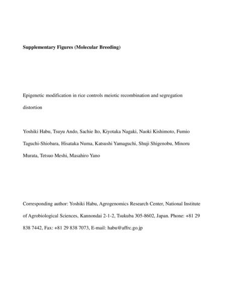 Supplementary Figures (Molecular Breeding)