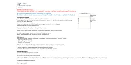 This page is for your: • Title, • Author(s)/Institute/Country • Summary. Template Preparation Instructions The text box contained on each slide in the.