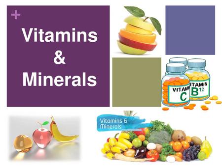 Vitamins & Minerals.