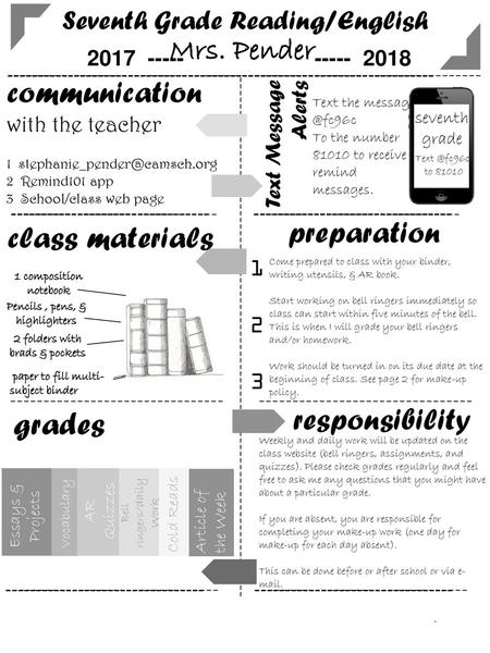 Pencils , pens, & highlighters 2 folders with brads & pockets