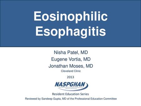 Eosinophilic Esophagitis