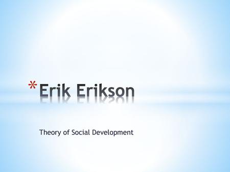 Theory of Social Development