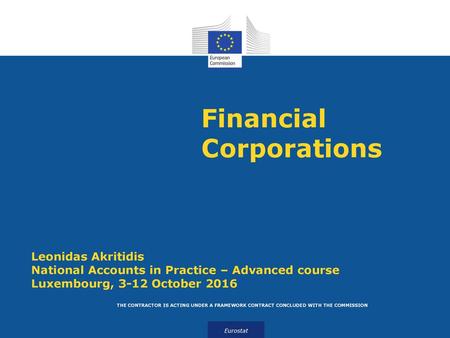 Financial Corporations