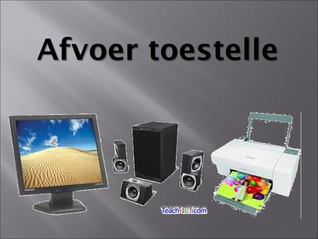 Afvoer toestelle.