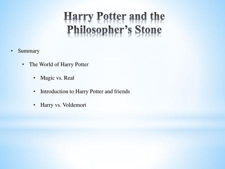 Harry Potter and the Philosopher’s Stone