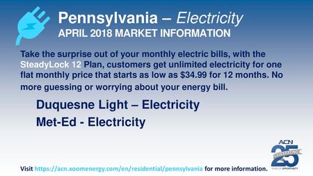 Pennsylvania – Electricity