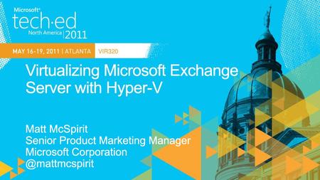 Virtualizing Microsoft Exchange Server with Hyper-V