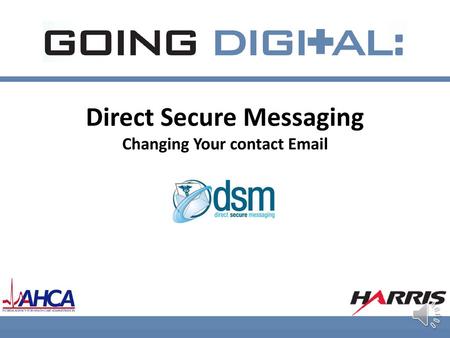 Direct Secure Messaging Changing Your contact