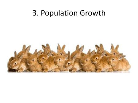 3. Population Growth.