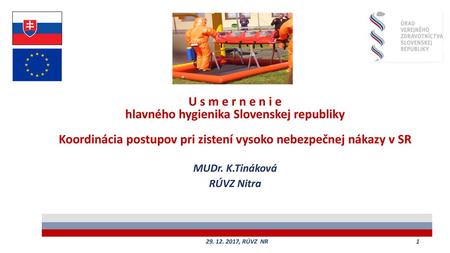 hlavného hygienika Slovenskej republiky