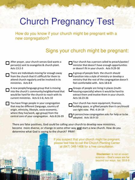 Signs your church might be pregnant: