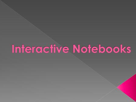 Interactive Notebooks