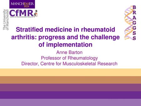 Anne Barton Professor of Rheumatology