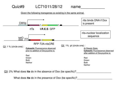 Quiz#9 LC710 11/28/12 name___________