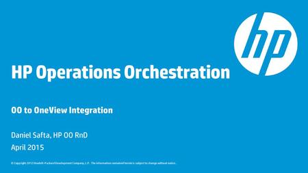 HP Operations Orchestration