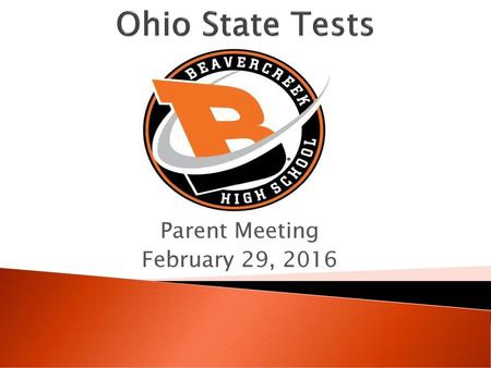 Parent Meeting February 29, 2016