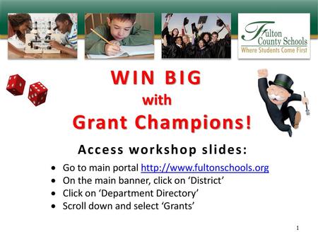 WIN BIG with Grant Champions!