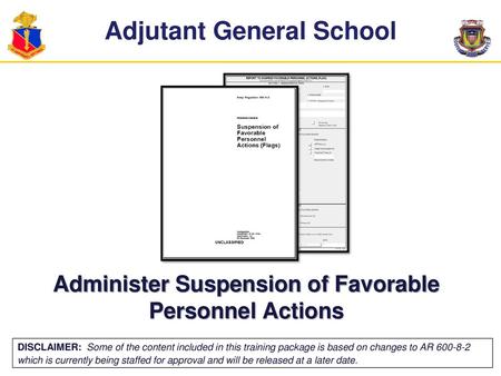 Adjutant General School