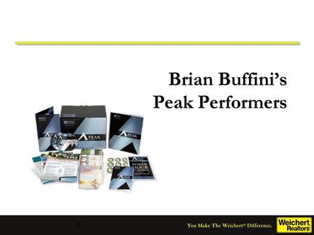 Brian Buffini’s Peak Performers