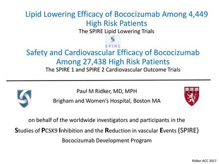 Lipid Lowering Efficacy of Bococizumab Among 4,449 High Risk Patients