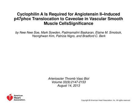 Arterioscler Thromb Vasc Biol