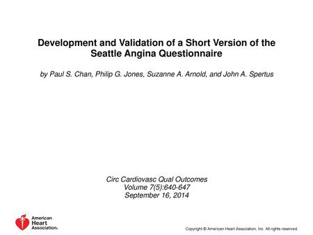 Circ Cardiovasc Qual Outcomes