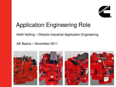 Application Engineering Role