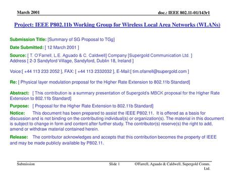 July 12, 2000 doc.: IEEE <00210> March 2001