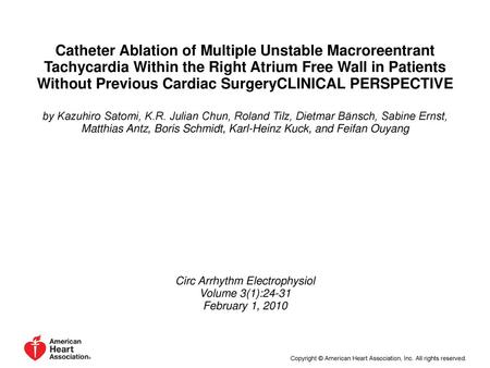 Circ Arrhythm Electrophysiol