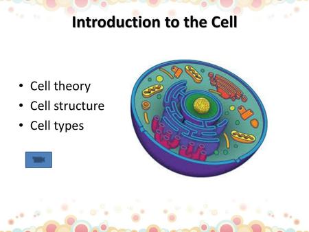 Introduction to the Cell