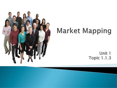 Market Mapping Unit 1 Topic 1.1.3.