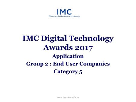 IMC Digital Technology Awards 2017