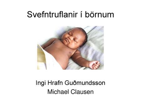 Svefntruflanir í börnum