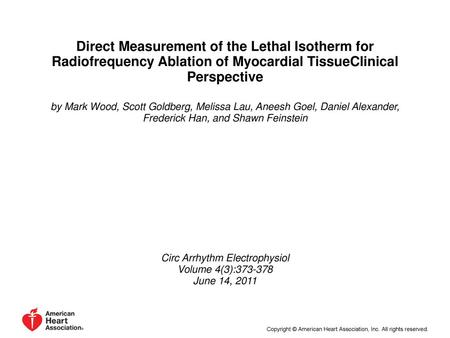 Circ Arrhythm Electrophysiol