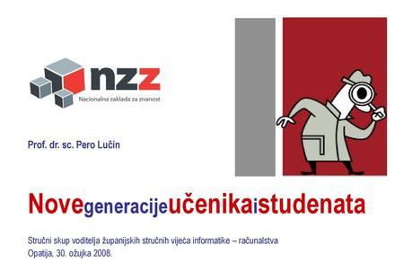 Novegeneracijeučenikaistudenata